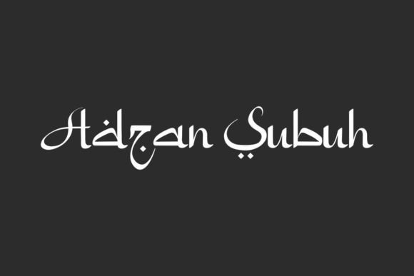 Adzan Subuh: A Display Font That Brings Warmth and Clarity to Your Brand