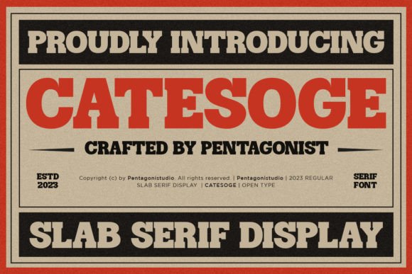 Catesoge: The Display Font That Makes Your Headlines Hold Their Ground