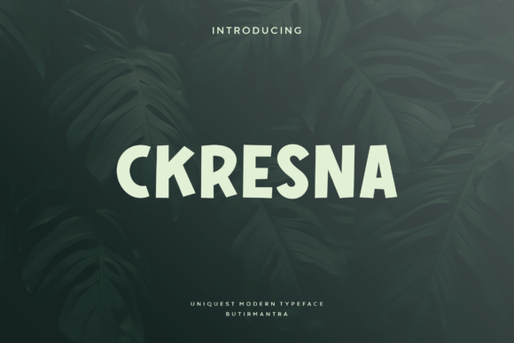 Ckresna: A Display Font That Anchors Editorial Calm