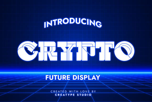 Crypto: A Futuristic Display Typeface for Digital Branding