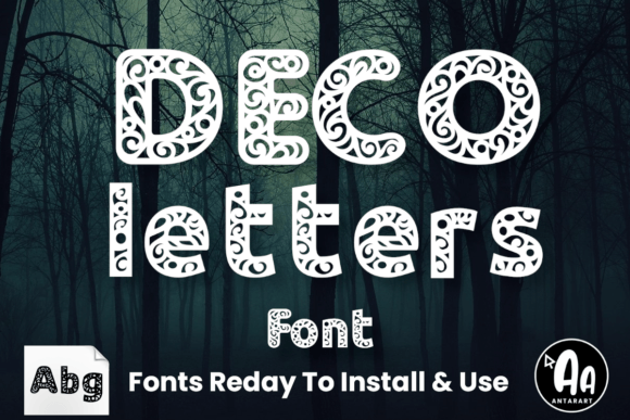 Deco Letters: An Elegant Display Font for Thoughtful Typography
