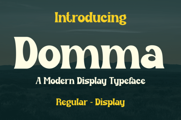 Domma: A Bold, Authentic Display Font for Real Branding Work