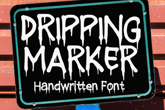 Dripping Marker: A Bold Display Font for Scroll-Stopping Campaigns