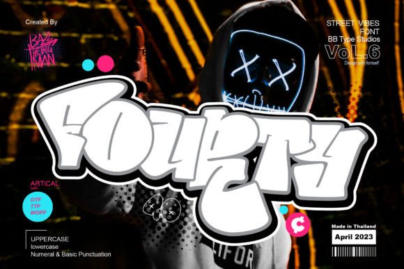 Fourty Cent: A Graffiti Display Font That Pops on the Web
