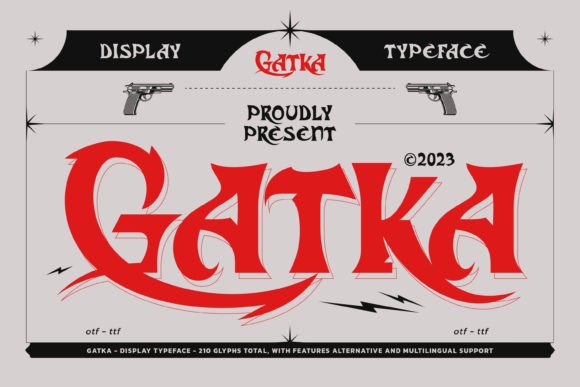 Gatka: A Display Font That Commands Attention