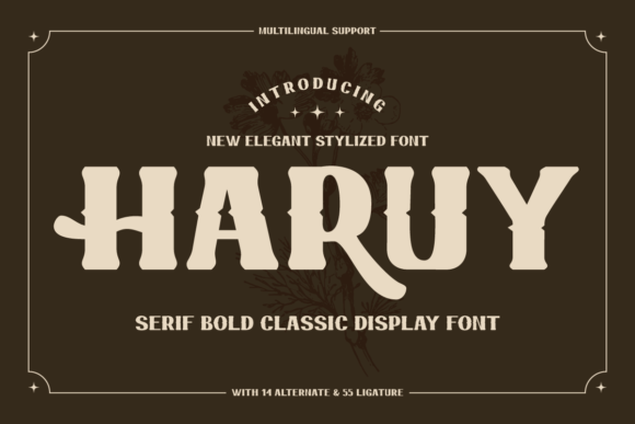 Haruy: A Clean, Modern Display Font That Just Works
