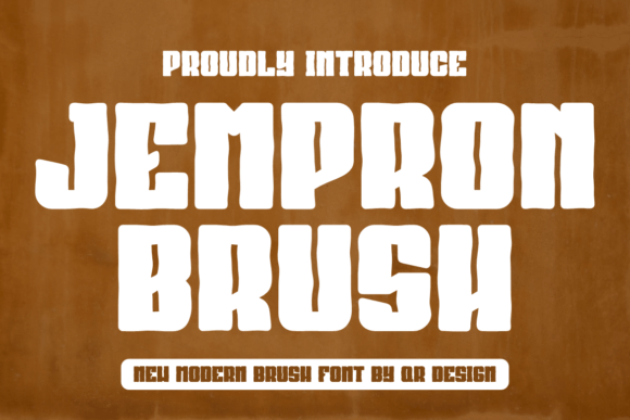 Jempron Brush: A Bold Display Font for Digital Brand Impact