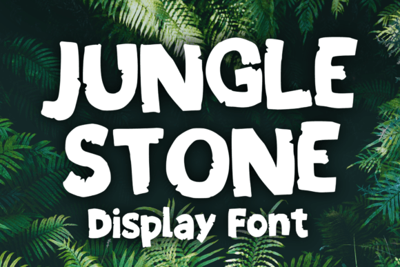 Jungle Stone Display Font for Handmade Creators
