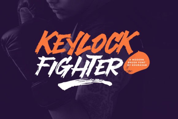 Keylock Fighter: A Playful Display Font for Editorial Charm