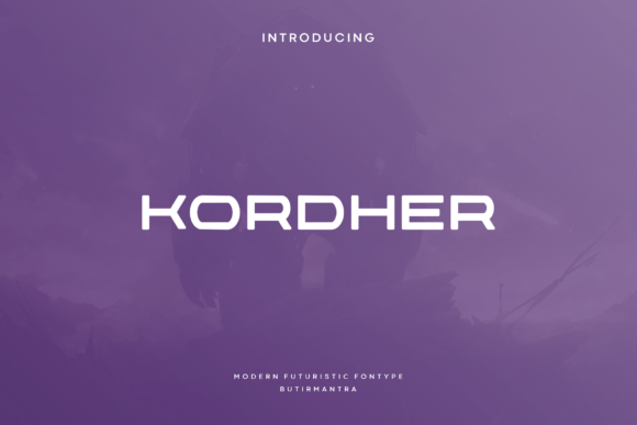 Kordher: A Modern Display Font for Handmade Creators