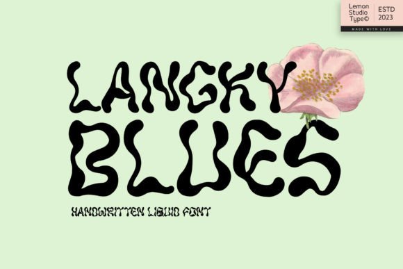 Langky Blues: A Handwritten Display Font That Elevates Digital Headlines
