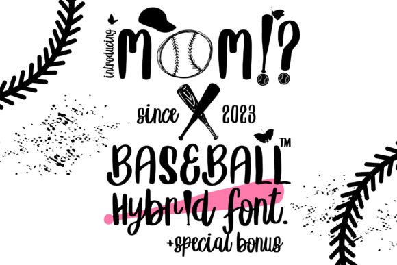Mom X Baseball: A Bold Display Font for Scroll-Stopping Marketing