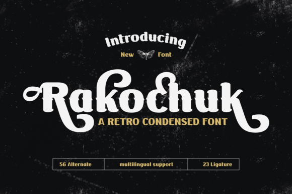Rakochuk: A Vintage Display Font with Quiet Confidence