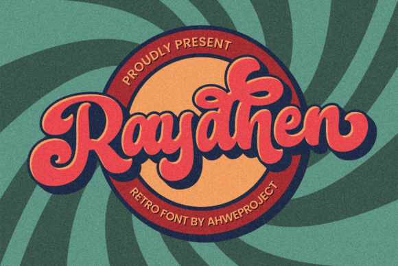 Raydhen: A Retro Script Display Font That Cuts Through the Feed