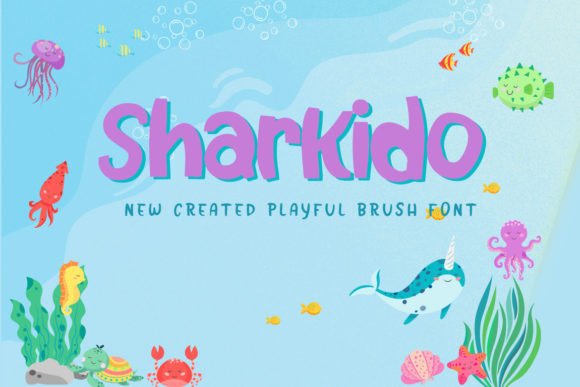 Sharkido: A Playful Display Font for Joyful Digital Experiences