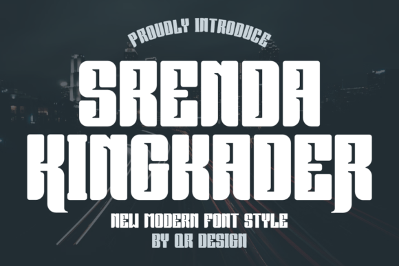 Srenda Kingkader: A Bold, Crafted Display Font