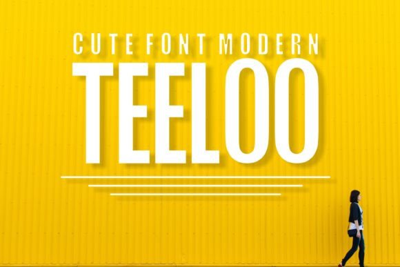 Teeloo: A Display Font That Elevates Marketing Visuals