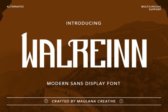 Walreinn: A Display Font That Commands Attention